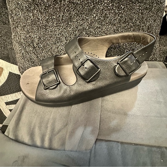 SAS TRIPAD COMFORT SANDALS, Black Pebble Leather, Made in USA, Women’s 10.5 - Picture 6 of 15